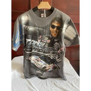Tony Authentics Stewart Chase All Over Print NASCAR T-Shirt Men's L